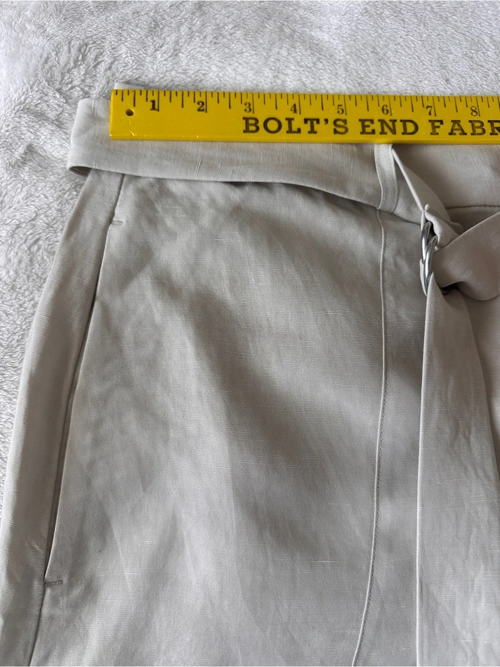 Banana Republic High Rise Tencel Linen Pants with Belt Taupe Size 16